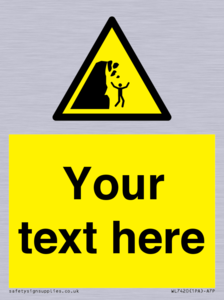 Custom Warning unstable cliff